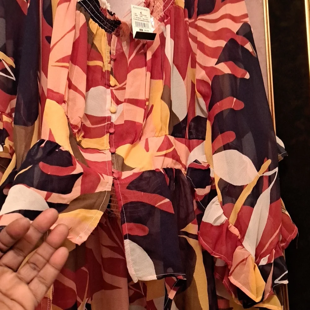 Sheer hi-low duster - Picture 2 of 2